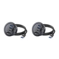 thumbnail image 3 of Speravity ABS Docking Station Desk Hole Hub USB para conectar y usar fácilmente Compatibilidad con múltiples dispositivos Multipuerto Negro Negro 2piezas, 3 of 6