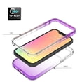 thumbnail image 5 of iPhone 13 Case,Dteck Shockproof Rubber Bumper Hybrid PC Gradient Lightweight Slim Transparent Back Cover without Screen Protector For Apple iPhone 13 6.1-inch,Purple, 5 of 7