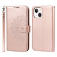 thumbnail image 2 of Dteck Case For iPhone 13,360 Protection Shockproof Magnetic Flip PU Leather Wallet with Wrist Strap Stand Cover.For iPhone 13,Rosegold, 2 of 6