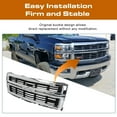 thumbnail image 2 of NEW For 2014-2015 Chevrolet Silverado 1500 Front Bumper Grille Black Chrome, 2 of 3