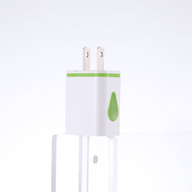 kurtrusly USB Wall Chargers Quick Universal LED High-performance Charging Head Wear-resistant Supplies Power Adapter for Office Using green