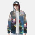 thumbnail image 2 of Balery Pond Cute Axolotl Sudadera ligera de manga larga con capucha y protección solar UPF 50+ para hombre y mujer, ideal para pesca y running-X-Large, 2 of 7