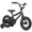 Black, variant on Glerc 18 Inch Little Kids Bike BMX Style Bicycle with Training Wheels Coaster Brake for 6 7 8 9 Years Old Boys Girls, Blue