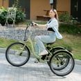 thumbnail image 5 of ABORON 7 Speed Electric Tricycle for Adults 24"/26", 350W 3 Wheel E-Bike 36V 14.5Ah, Electric Trike for Seniors with Rear Basket, 24km/h(15mph), 5 of 12