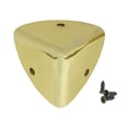 thumbnail image 2 of 1pc Vintage Corner Protectors Triangle Furniture Three-Sided Corner, Chrome Metal Box Corner Protectors for Table Corners Desk Corners (C), 2 of 6