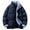 01 Navy, variant on Men's Stand Collar Winter Quilted Padded Down Coats Stylihs Plaid Liner Puffer Jacket Insulated Outdoor Windbreaker