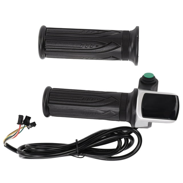 Throttle Grips, Stable Rubber Twist Throttle Accelerator Grip 1 Pair Non Slip for Electric Bike Scooter 24V