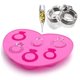 thumbnail image 2 of Paquete de 2 moldes de fundición de resina epoxi de silicona con anillo de diamante para hacer joyas y colgantes, regalo Ideal para el día de San Valentín, manualidades, 2 of 5