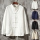thumbnail image 5 of Men Chinese Traditional Kung Fu Tai Chi Coat Tang Suit Uniform Jacket Clothing, 5 of 8
