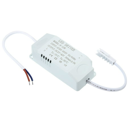 

Uxcell 8-12W 300mA LED Driver AC 85-265V Output 27-42V DC Male Connector 5pcs