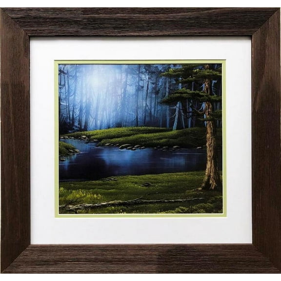 Bob Ross "Magical Forest" CUSTOM FRAMED ART Generic