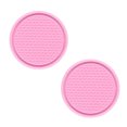 thumbnail image 1 of Posavasos para automóvil, 4 soportes universales antideslizantes integrados en adornos, accesorios para el interior del coche, color rosa, 1 of 5