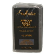 Shea Moisture African Black Soap Bar for Troubled Skin, 8 Oz., Pack of 6
