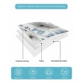 thumbnail image 5 of Quilts Twin-XL Size Bedding Set, Blue Grey Floral Lightweight Quilted Comforter, Watercolor Flowers Farmhouse Soft Reversible Bedspread Coverlet with Pillow Covers for All Season, 68" x 98", 5 of 7