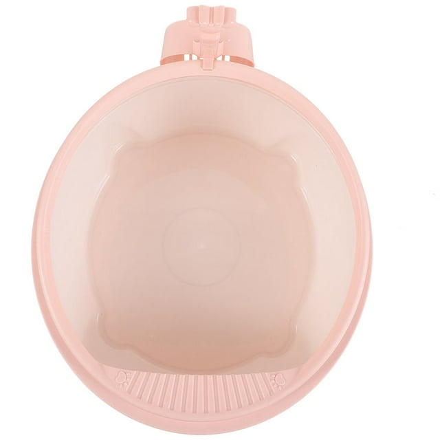 LOVEVER Cat Litter Box Small Carrier Automatic Self Cleaning Boxes for Cats Bins Travel Pink