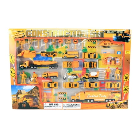 KidPlay Kids Die Cast Toy Race Car Set Assorted Colors Boys Toys (6