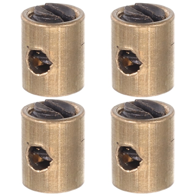 Ensemble d'Accessoires de Moto Dorés 4 Pcs Pinces à Câble en Métal Durable pour une Performance Fluide