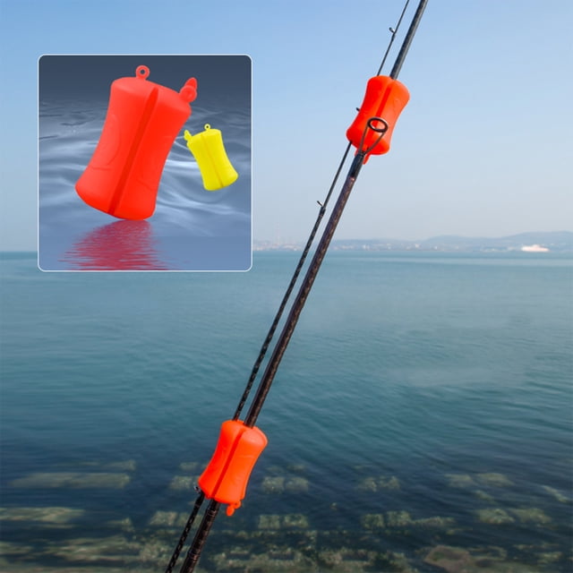 Fiudx Clip Portátil para Caña de Pescar, Material de Goma Suave y Flexible, Gran Elasticidad y Diseño Resistente Al Desgaste, Fácil de Limpiar, Práctico para Actividades Al Aire Libre, Ideal para Pes
