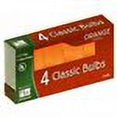 thumbnail image 2 of Christmas Lights Replacement Bulb, C7, Orange Ceramic, 4 PK., Noma, 1074O-88, 2 of 2