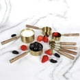 thumbnail image 6 of 8Pcs Measure Cup and Spoon Set Gold Measuring Cup Spoon Set with Wooden Handle Stainless Steel Stackable Kitchen and Baking Measurement Kitchen Accessories for Home Kitchen Party, 6 of 11