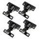 thumbnail image 5 of 4 bisagras de puerta de cierre automático, cierre suave para fijación de armarios, herrajes para muebles, bisagras ocultas para puertas de armarios de negro brillante, 5 of 8