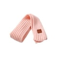 thumbnail image 3 of FOCUSNORM Kids Knitted Scarf Letter Patterns Neckerchief Neck Warmer Shawl, 3 of 7