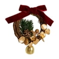 thumbnail image 2 of pstuiky Adornos navideños de corona pequeña, decoración para fiestas navideñas, accesorios para regalar corona navideña, 2 of 3