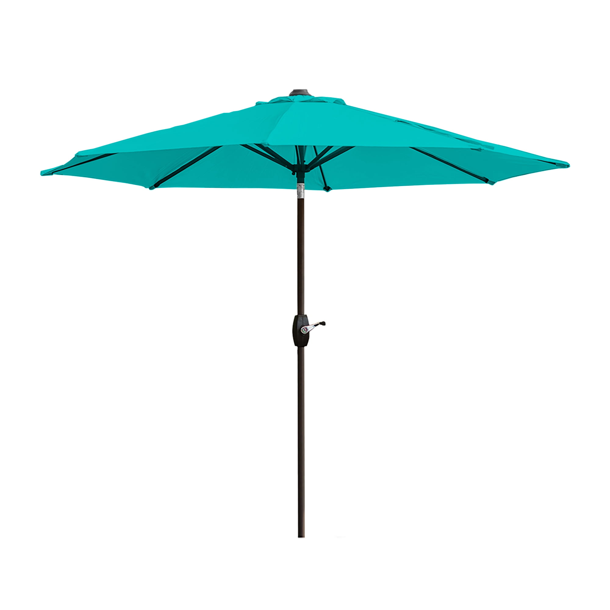 GARDEN 9 Ft Patio Umbrellas w/ Black Round Base Included for Outdoor Shade, Turquoise