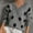 Gray Blouses Shirts, variant on Ernkv Womens Top Knitted Sweater Top Comfy Casual Pullover V-Neck Long Sleeve Polka Dot Dressy Loose Plus Size Blouses Shirts Gray L