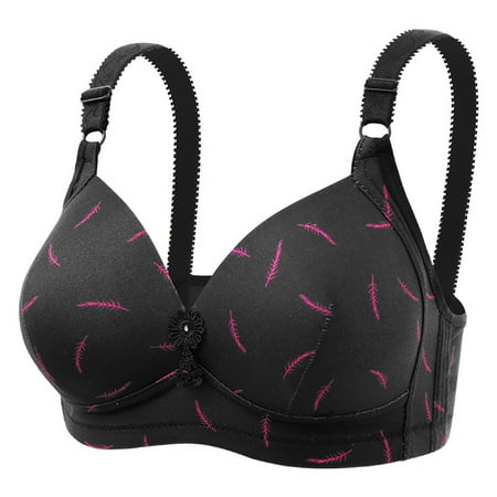 Fsqjgq Womens Underwear Sports Bras for Women Athletic Bras for Women Large And Thin Fit Adjustable Bra with Double Breathable No Steel Ring Bra Push Up Bras Full Coverage Bandeau Bras Corsets