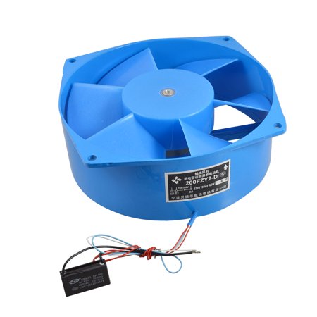 220V 65W Blue Blade Metal Electronic Motor Axial Flow Fan
