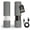 Ash Gray-Set of two electric mills, variant on Berry Red Set of two manual grinders stainless steel salt and pepper spice mills