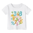 thumbnail image 3 of DJDLJWCJ Graphic Tees Girls T Shirts for Girls Crewneck Cute Printed Tee Shirt Casual Summer Fashion Tops, White 9-10T, 3 of 4