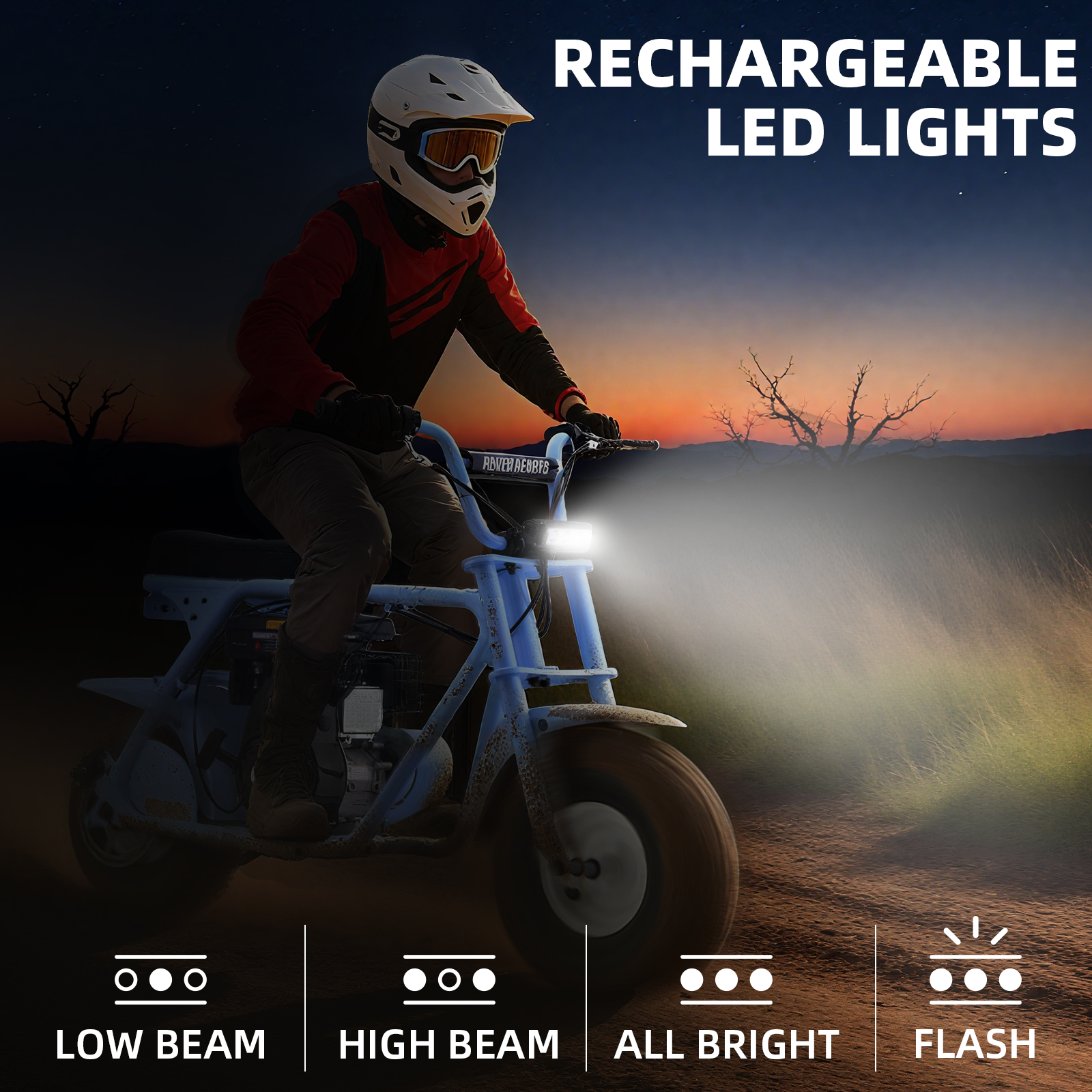 Aoemoe MB001 Gas Powered Mini Dirt Bike 99CC for Teens and Adults, 22MPH Off Road Motorcycle, Weight Support Up to 200 LBS - Blue