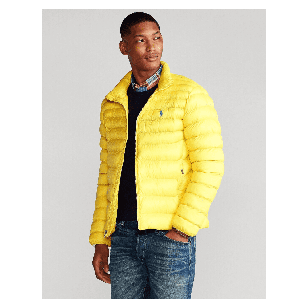 $228 Polo Ralph Lauren Mens, The Packable Jacket, Yellow, XL