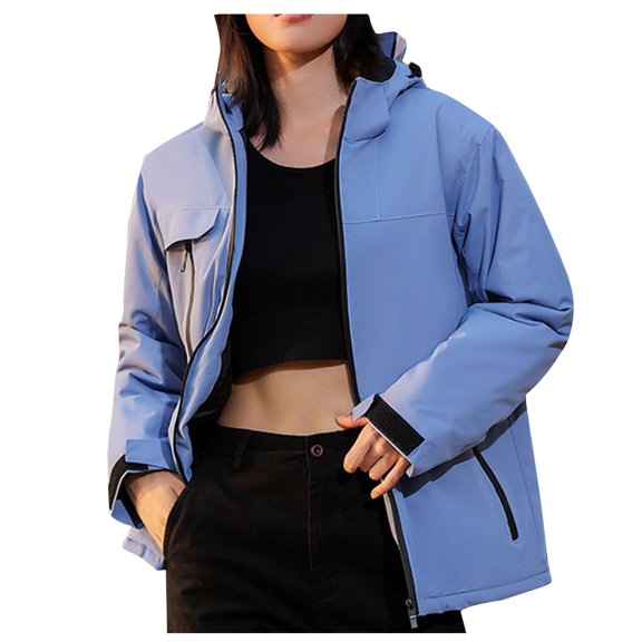 Womens Coats Outerwear Winter Womens Winter Warm Outdoor Leisure Charge Coat Men's and Women's Windproof and Rainproof Mountaineering Suit Group Purchase Work Suit