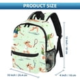 thumbnail image 2 of Tennis Airport Backpack Preppy Cute Mini Shoulder School Backpack Lightweight with Adjustable Shoulder Strap Large Capacity Printed Design, 2 of 6
