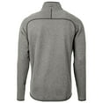 thumbnail image 3 of Men's Cutter & Buck Heather Gray Washington State Cougars Mainsail Sweater-Knit Full-Zip Jacket, 3 of 3