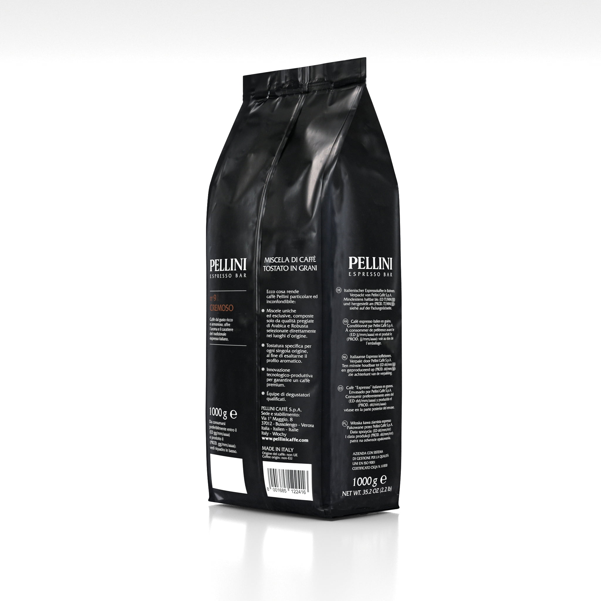 Pellini Cremoso N.9 Coffee Beans 1kg (2.2lbs)