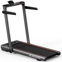 Maxkare 2 in 1 Walking Pad Treadmill, 3.0HP 9MPH Under Desk Treadmill, Foldable Treadmill with Touch Screen & Remote Control Bluetooth Connectivity, 286LBS