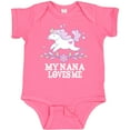 thumbnail image 3 of Inktastic My Nana Loves Me Unicorn Girls Baby Bodysuit, 3 of 5