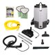 thumbnail image 1 of Aspiradora de mochila comercial ProTeam ProVac FS 6 con kit de herramientas de boquilla eléctrica, 6 cuartos, gris, 1 of 5