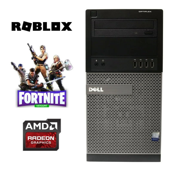 Restored Dell OptiPlex 7010 Gaming Computer PC, Intel i5 Quad Core Gen 3, with Radeon Graphics, 8GB DDR3 RAM, 256GB SSD   500GB HDD, WiFi, Windows 11 (Fortnite Ready) (Refurbished)