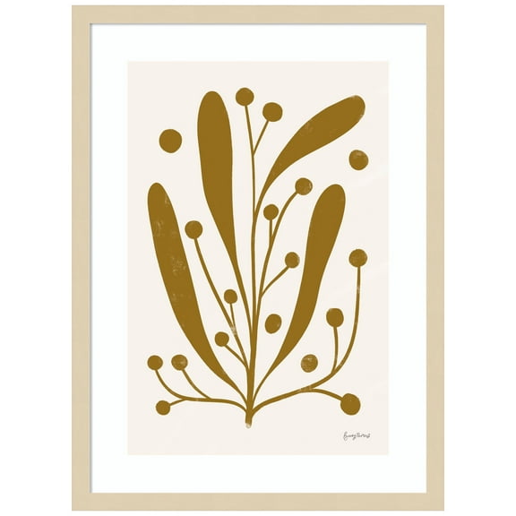Amanti Art Simple Botanical IV Wood Framed Wall Art Print