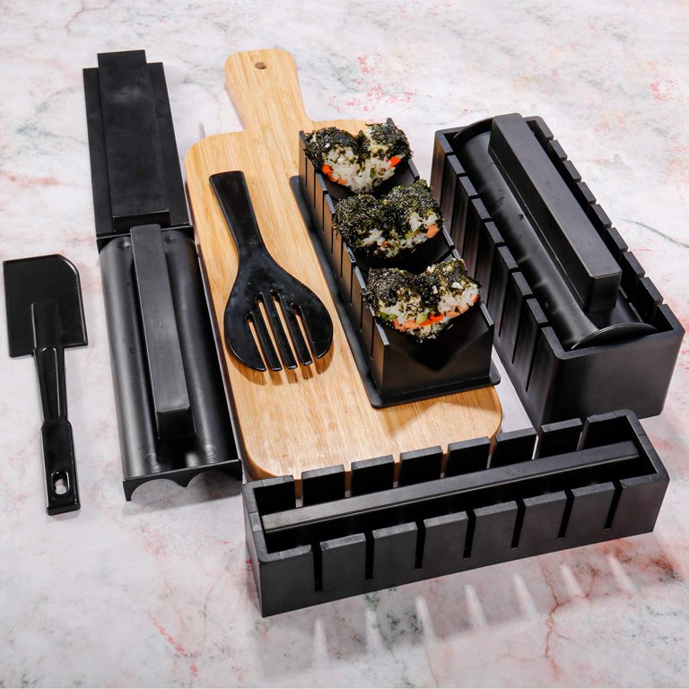 YiiMO sushi making kit, yiimo 12pcs sushi maker, fun sushi rice roll diy  tool set for