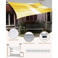 thumbnail image 4 of Sun Shade Sail 8'x10' Yellow Paint Rectangle Sun Shade Sails Canopy Waterproof Gradient Graffiti Modern Abstract Outdoor Sunshades Sand UV Block Cover Shades Cloth for Patio Backyard Garden Deck, 4 of 9