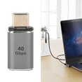 thumbnail image 3 of Adaptador USB C A USB C, 24 pin Chapado en Oro 3 en 1 Enchufe y Reproducción 1 Conjunte El Adaptador Macho A Femenino Para La Computeradora Portátil, 3 of 7