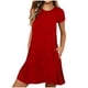thumbnail image 1 of Vestido Largo de Manga Larga para las Mujeres Color Sólido Camisa de Noche de Ternera, Suelto Vestido de Sueño Casual para el Salón de Casa, 1 of 8
