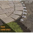 thumbnail image 5 of 10 Count - Round Metal Landscape & Paver Edging Anchoring Spikes, 12-Inch Length - Bright Spike Timber Nail, Tent Spike, Camping, Trapping, Landscape, 5 of 8