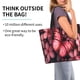 thumbnail image 2 of Balery pink butterfly Bolsa Tote Estilo Estético con Cremalleras, Bolsa de Hombro, Bolsa de Compras Grande y Plegable, 2 of 8